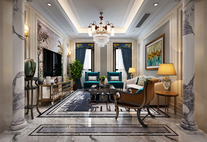 伴山一号别墅-起居室